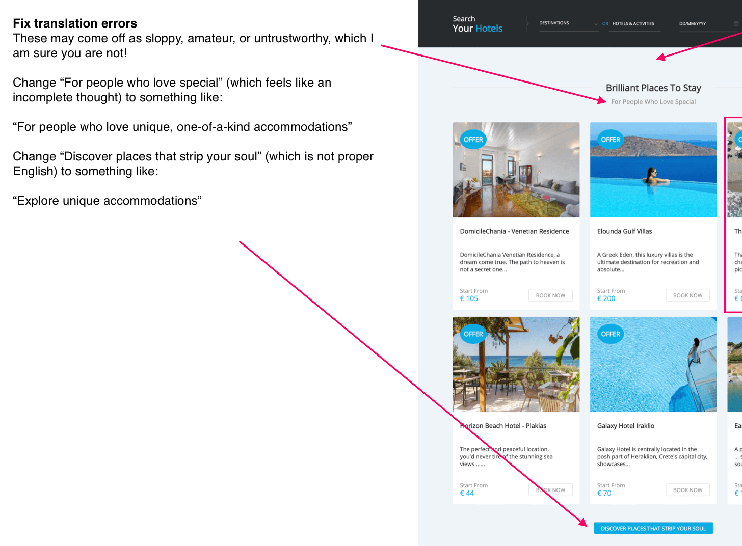 How to improve your homepage copy, example 3