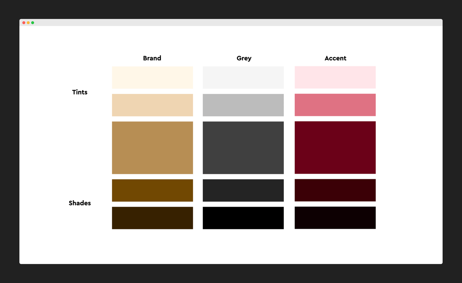 Color scheme for brand, example 2
