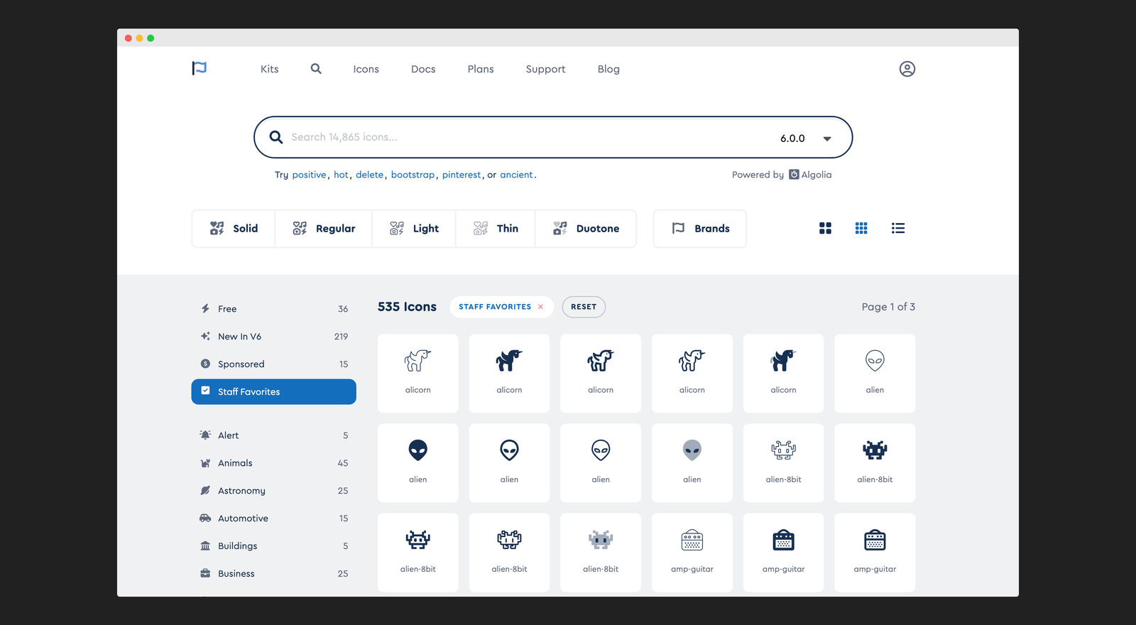 FontAwesome is a great choice for selecting high-quality icon and illustration sets